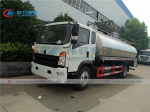 Quality 15000L HOWO 10T 15T SS304-2B Milk Tanker Truck wholesale