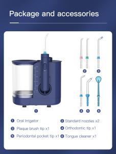 Quality Oral Health Desktop Home Water Flosser Dental Pulse ETL approved wholesale