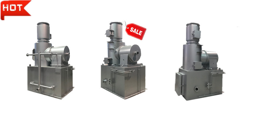 2300 kg Weight 10-500 kg/hr Smokeless Incinerator For Hospital Waste Disposal Machinery