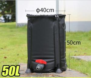 Quality 50L Rainwater Storage PVC Tree Watering Bag Foldable Garden Rain Collection wholesale