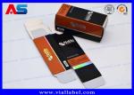 Gold Foil Printing 250g Paper Medicine Bottle Box For Peptide CJC 1295 10ml vial