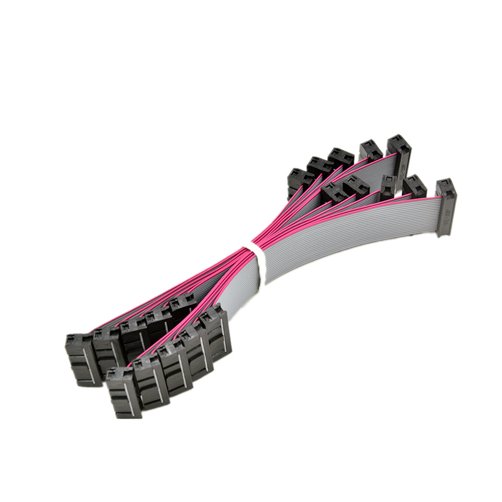 20 Pin 2.54 Mm Pitch Connector , Idc Socket Connector Ul2651 Stadard