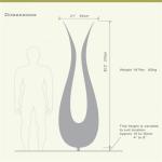 Tulip Shape Large Outdoor Sculpture Corten Steel garden ornaments