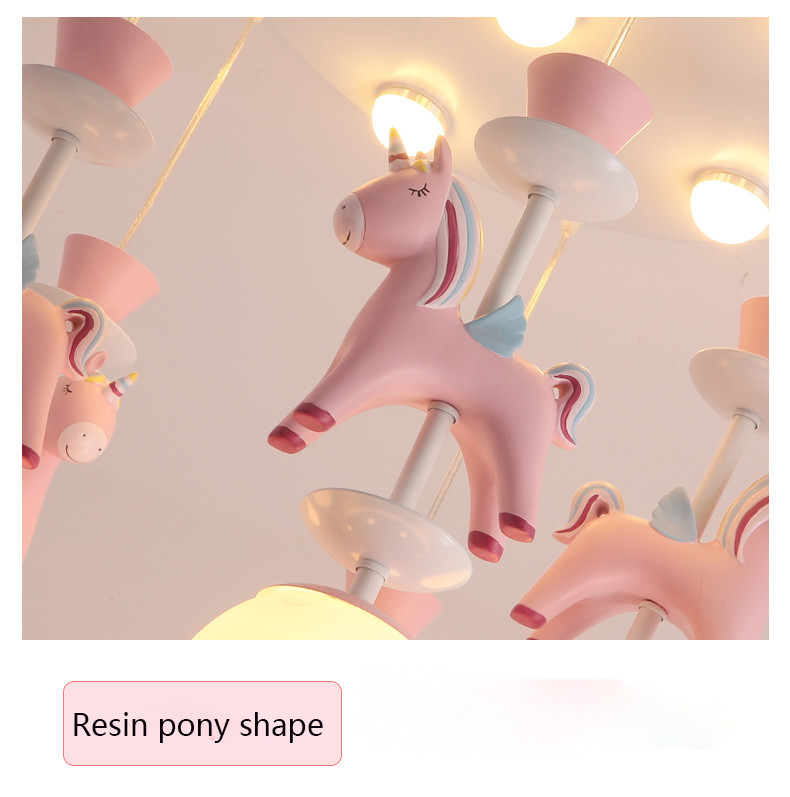 Children bedroom chandeliers modern ins merry-go-round boy girl room chandelier(WH-MA-136)