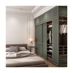 YALIG Hotel Furniture Modern Wooden Sliding Door Wardrobe for Built-in Closet
