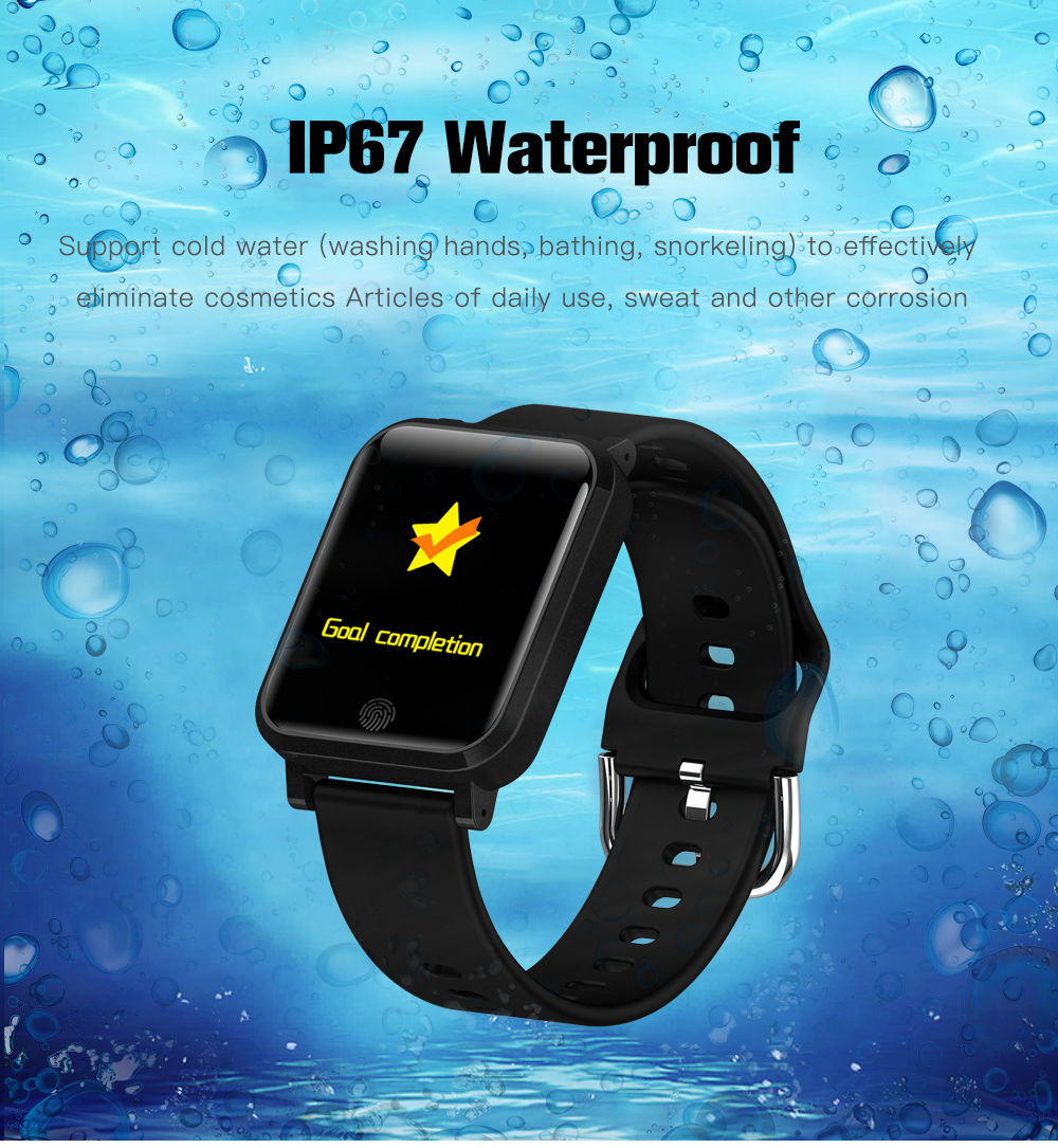 F22 170mAh Series 5 Square Smart Watch With Pulse Oximeter Android NFC TFT Screen