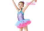 Lovely Ballet Tutu Dance Costume Halter Sequins Party Ballet Performance