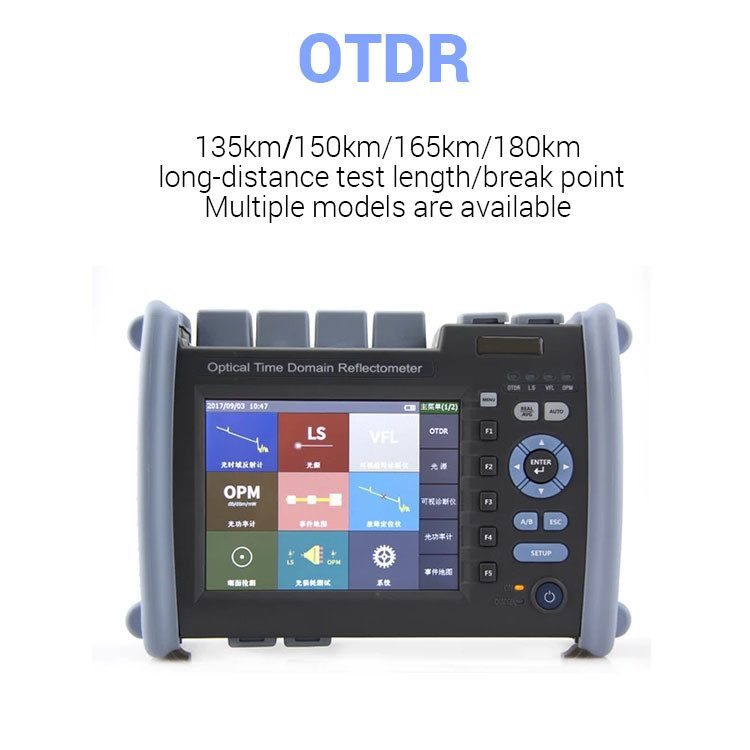 Touch Screen Smart OTDR 1310 1550 1625nm VFL LS OPM Multi Functional