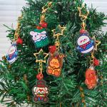Christmas Festival Snowman Keychain with Metal Ring Attachment and 2mm Thickness