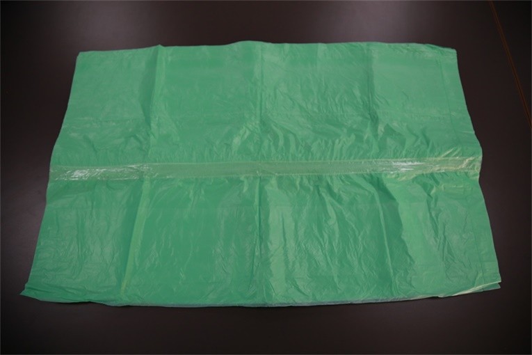 Infection Control Water Soluble Laundry Bags , Green Red Bags For Soiled Laundry
