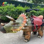 Animatronic Walking Triceratops Walking Dinosaur Playground Equipment For Youth