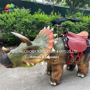 Quality Animatronic Walking Triceratops Walking Dinosaur Playground Equipment For Youth wholesale
