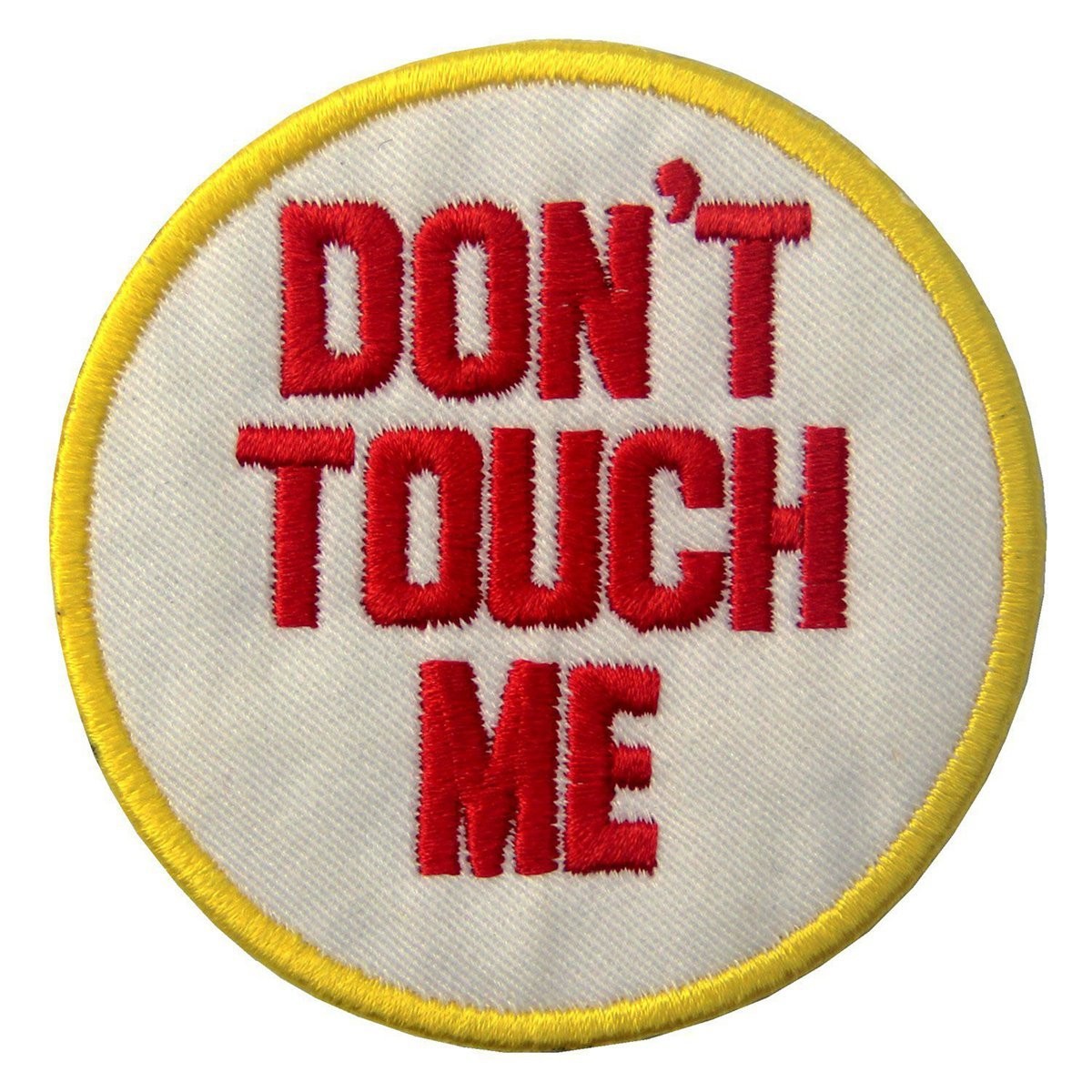 DON'T TOUCH ME Custom Cloth Badges Embroidery Woven Patches For Working Dogs