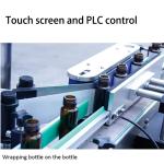 Chemical Paper Sticker Label Sticking Machine Automatic Horizontal Bottle