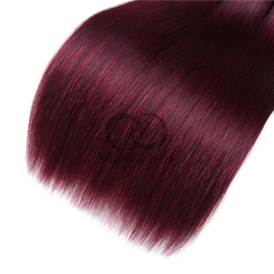 #T1B/99J Straight Remy Human Hair Bundles Sew In Weave Bundles Brazilian Bundle Deals