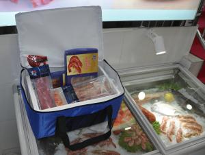 Quality recycle fashion polyester seafood cooler bag wholesale