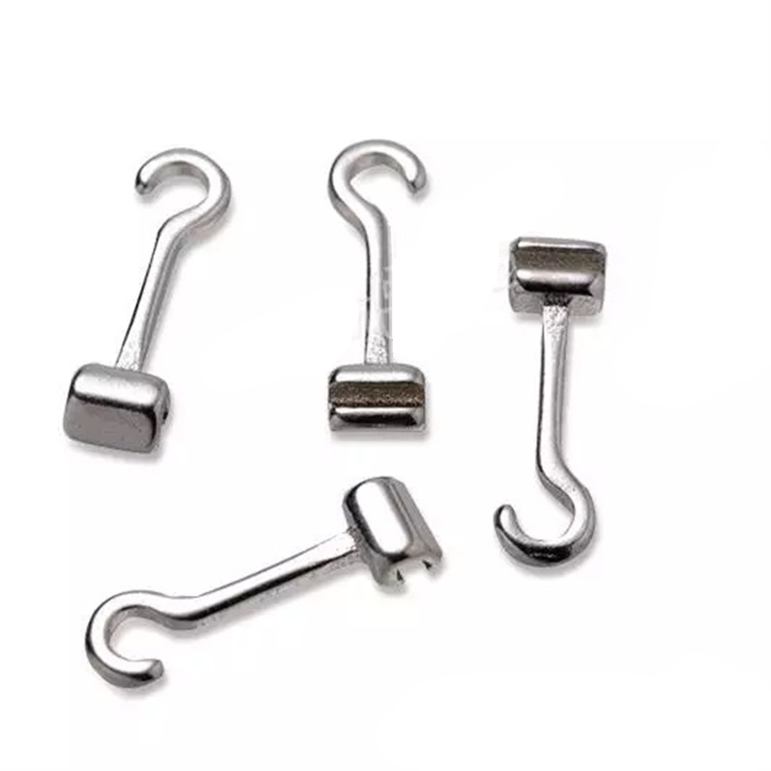 CE Certified Dental Orthodontic Crimpable Hook Long Curved Left Right for Certification MFDS Safety Standard