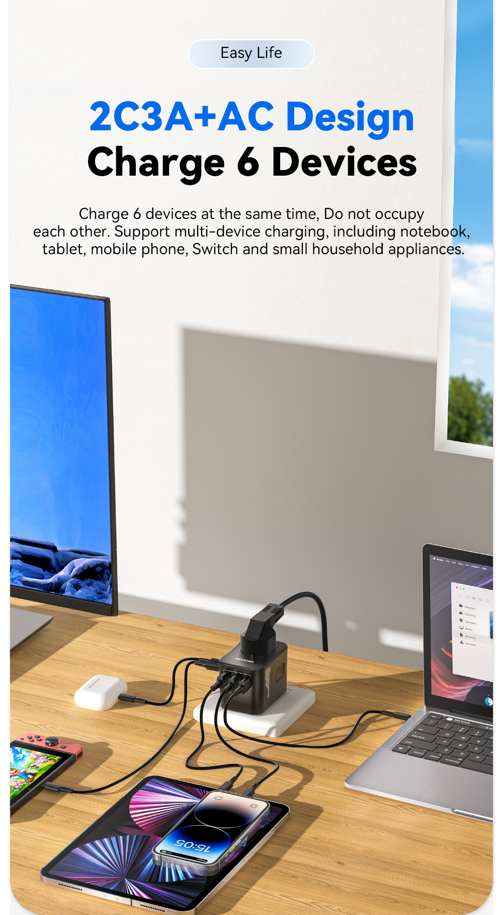 ESSAGER JY-307Max Series 35W Best Portable Universal Phone Charger