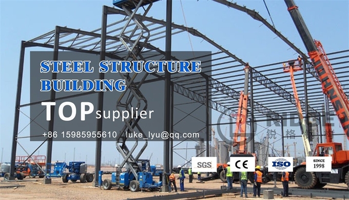 Multi Storey Steel Structure Industrial Warehouse , Commercial Metal Storage Buildings