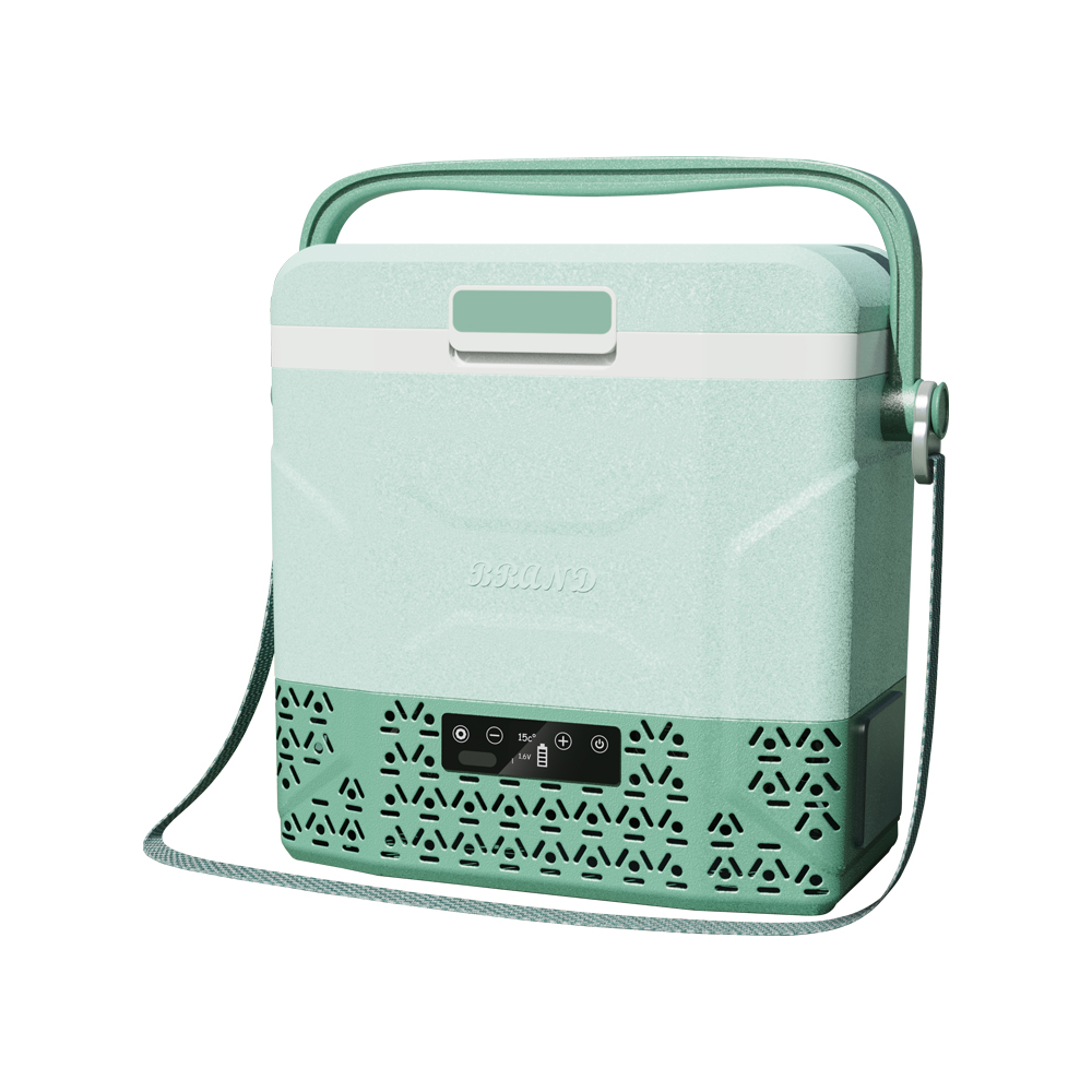 Mini Car Freezer Cooler 12v Portable Refrigerator Trunk Fridge With Car Handle
