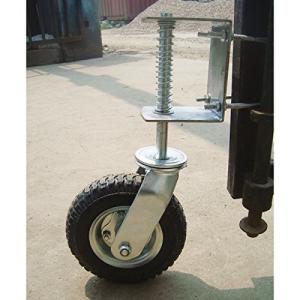 Quality House Outdoor Garden Fence Gate Wheel in Black Powder Coated Metal Sliding Design wholesale