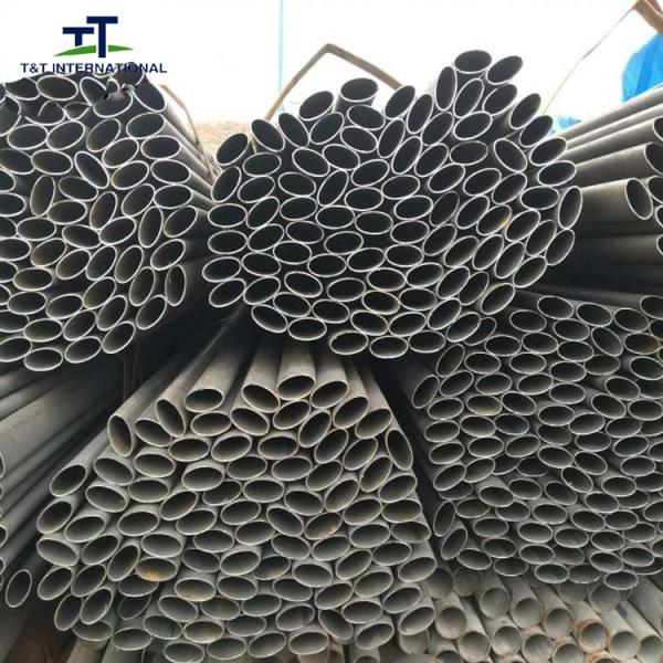 Non - Alloy Oval Metal Tube , Flat Sided Oval Stainless Steel Tube Structure