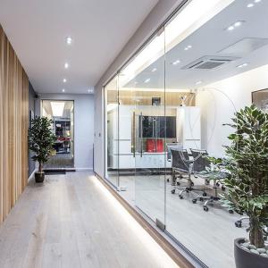 Quality Aluminum Frame Glass Cubicle Walls Dimension Customized With Door wholesale