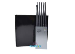 Quality High Power Portable Mobile Phone Blocker Jammer 10w 10 Omni Antennas 8000mAh Battery wholesale