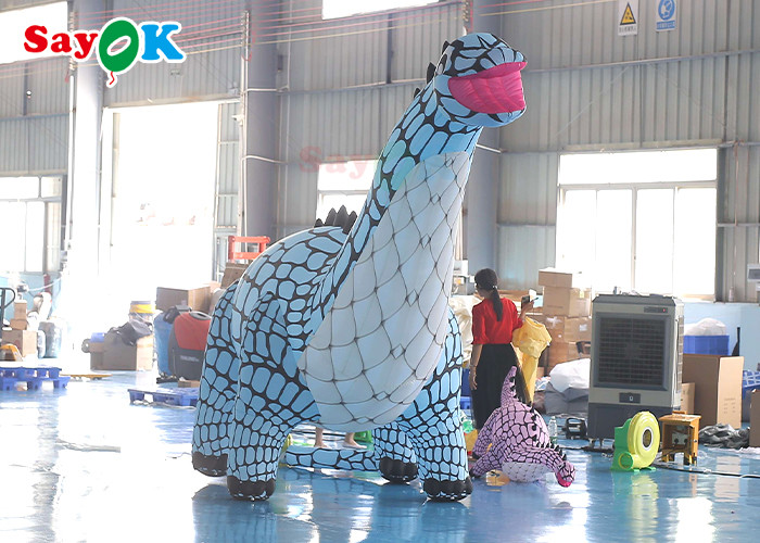 Giant Attractive Green Inflatable Dinosaur Model Advertising In Party Events