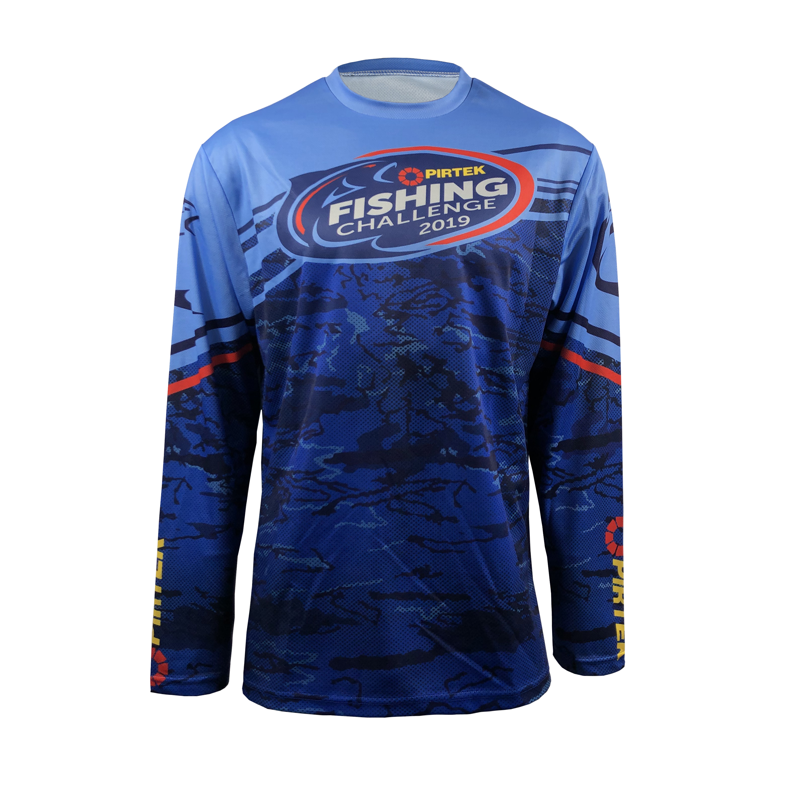 Quick Dry Performance Polyester Fabrics Custom Long Sleeve Sublimation Fishing Jerseys