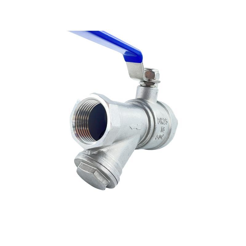 Pipe Fittings Adaptor Y Type Stainless Steel Strainer Filter Ball Valve