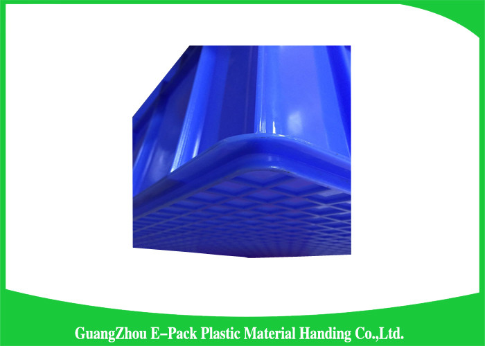 33L Plastic Stacking Boxes PP , Plastic Storage Crates Rectangle Folding