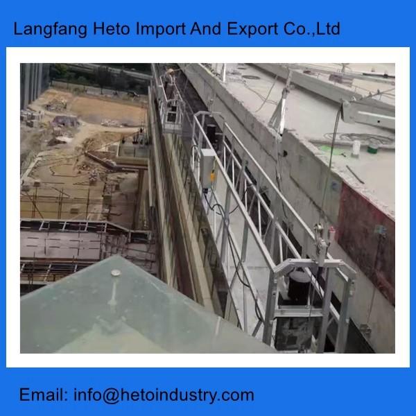Building facade cleaning 6 meters electric hoist motor aluminium temporary
