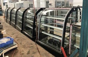 Quality Commercial Bakery Pastry Display Cases Glass Dessert Refrigerator wholesale