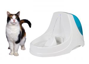 Quality AC 100V - 240V Indoor Cat Drinking Fountain With IPX8 Water Pump Activated Carbon Filtration wholesale