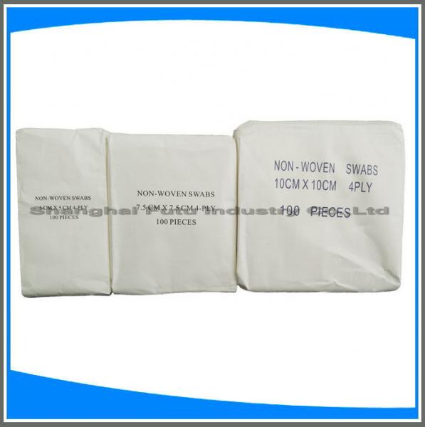 Cheap Medical use hospital consumables 4 ply non woven swab medical swabs  non woven bags prices for sale