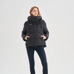 FODARLLOY 2022 puffer jacket ladies warm hooded cotton-padded clothes slim long