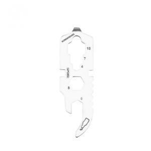 Quality 420 Stainless Steel 60MM Multi-Purpose EDC Tool Card Precision Sandblasting Silver Metal Bottle Opener wholesale