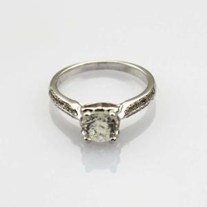 Quality Sterling Silver Round Cubic Zirconia Engagement Ring(R289) wholesale