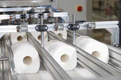 Quality 25bags/Min Paper Processing Equipment , 12rolls Toilet Roll Making Machine wholesale