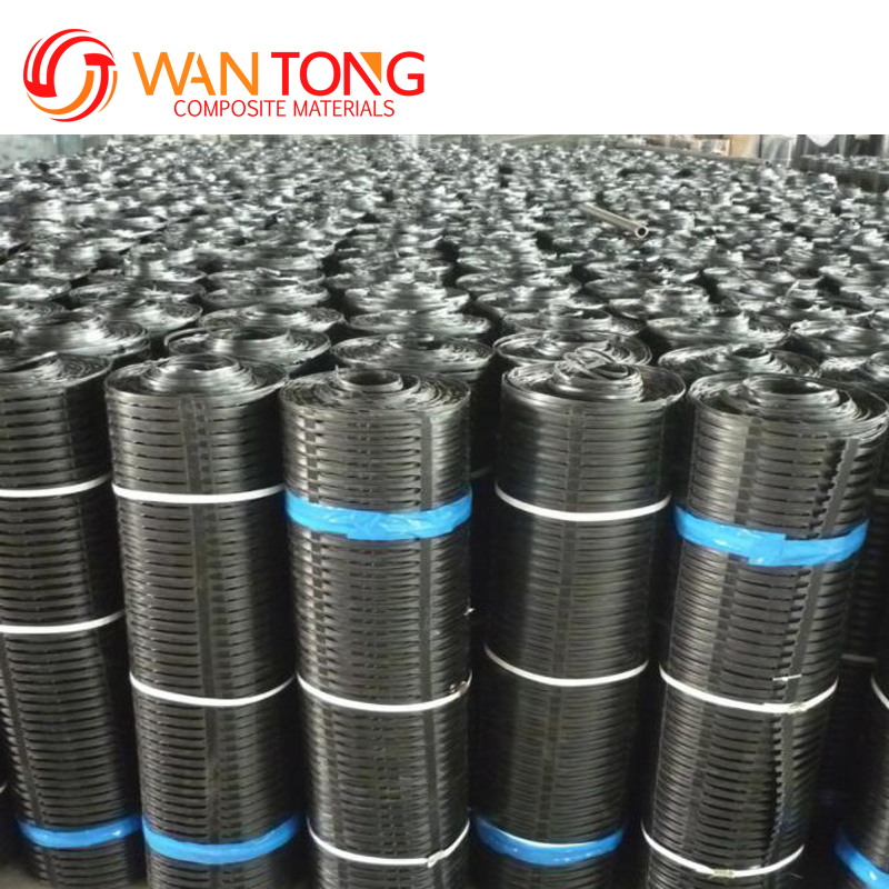 100m/roll PET Warp Knitted Geogrid for Retaining Walls Construction