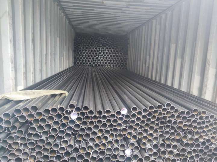 ERW Round Shape Exhaust Pipe Welded Steel Cold Drawn