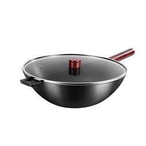 Quality Heatproof Kitchen Frying Pans Wok Cooking Pan PFLUON Coating 20cm Handle wholesale
