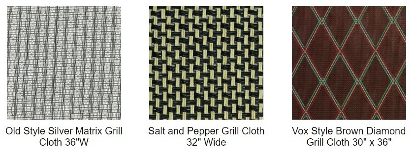 Cabinet Grill Cloth, Black with Silver Accent 59" Width Guitar AMP Cloth grill cloth fabric DIY repair speaker