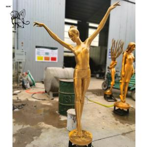 Quality Bronze Garden Fountain Brass Dancer Fairy Sculpture Life Size wholesale