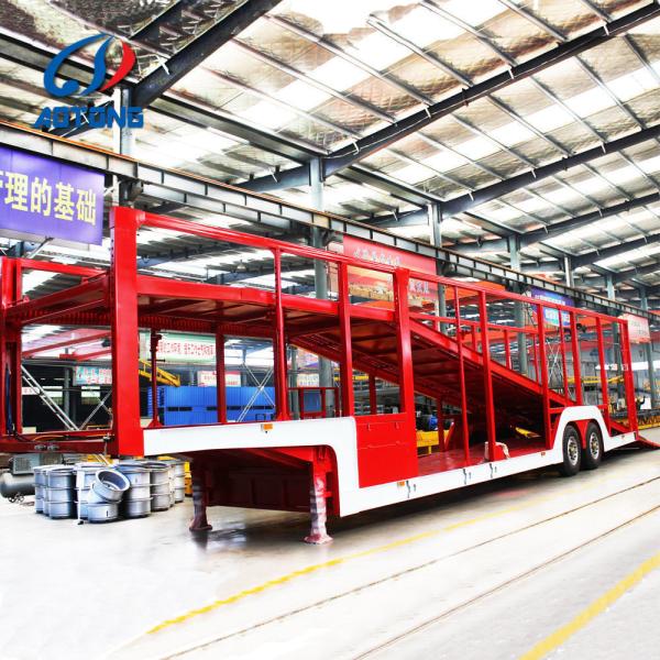 8 Units SUVs Carrier Semi Trailer Tri Axle Car Vehicle Transport Semi Truck