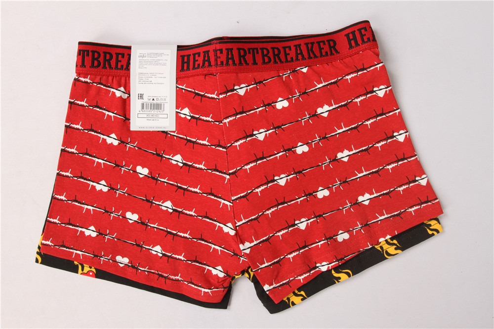 Stockpapa 95% Cotton 5% Spandex Men'S Printed Boxer Shorts