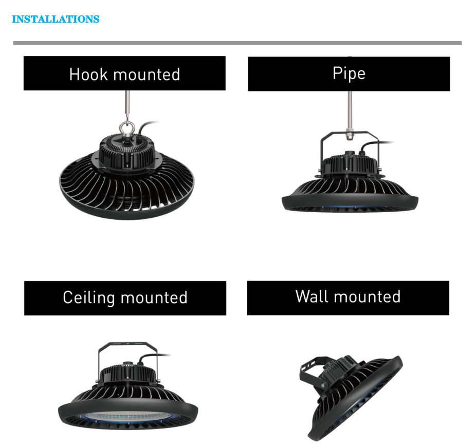 Outdoor 6500K Led High Bay Lights 100w Waterproof Ufo IP65