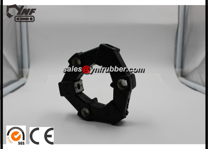 Black Rubber Excavator Coupling Hydraulic Spare Parts For 4A / 4AS