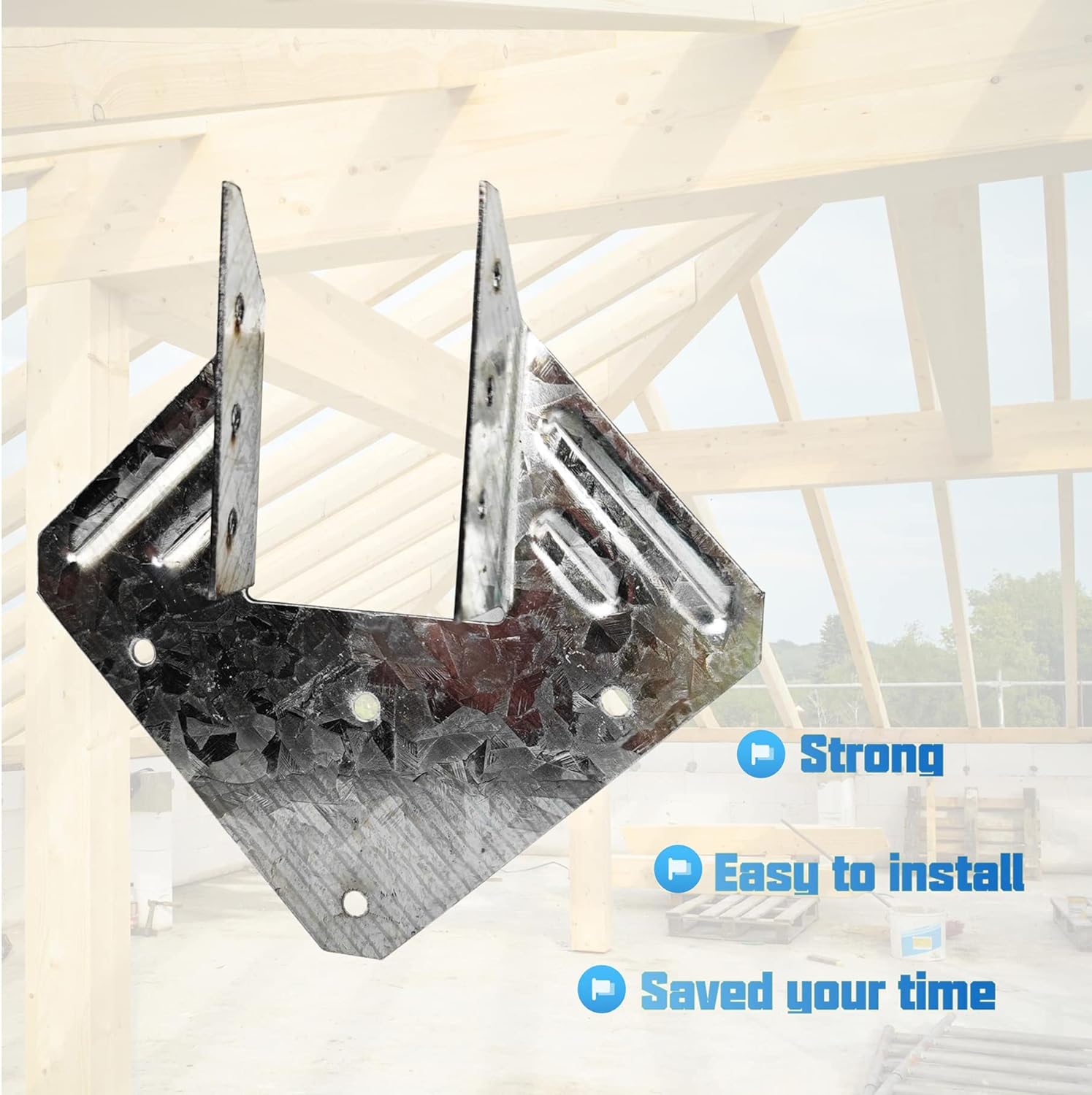 Customized Fit Heavy Duty Hot Dip Galvanized Truss to Rafter Connector for Construction